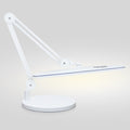 2200 Lumens LED Desk Lamp with Base – 23" Wide Shade, Dimmable, 3 Light Modes, White