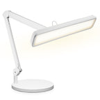 2500 Lumens LED Desk Lamp with Base – 22" Wide Shade, 5 Color Modes for Nails & Crafts, White