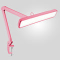 22” Wide Shade LED Desk Lamp with Clamp – 2500 Lumens Task Light for Workbench & Crafts, Pink