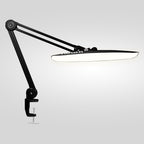2200 Lumens LED Desk Lamp with Clamp – 20” Wide Shade, 3 Light Modes, Black (Good-as-New)
