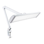3500 Lumens LED Desk Lamp – 26” Ultra-Wide Shade, Non-Flickering Task Light with Clamp, White