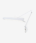 3000 Lumens Flex Desk Lamp with Clamp, Metal Arm – 28" Wide, 5 Light Modes, Dimmable Light, White