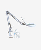 5" Lens Magnifying Lamp with Clamp – 5 Diopter, Adjustable Light Modes for Detail Works, White