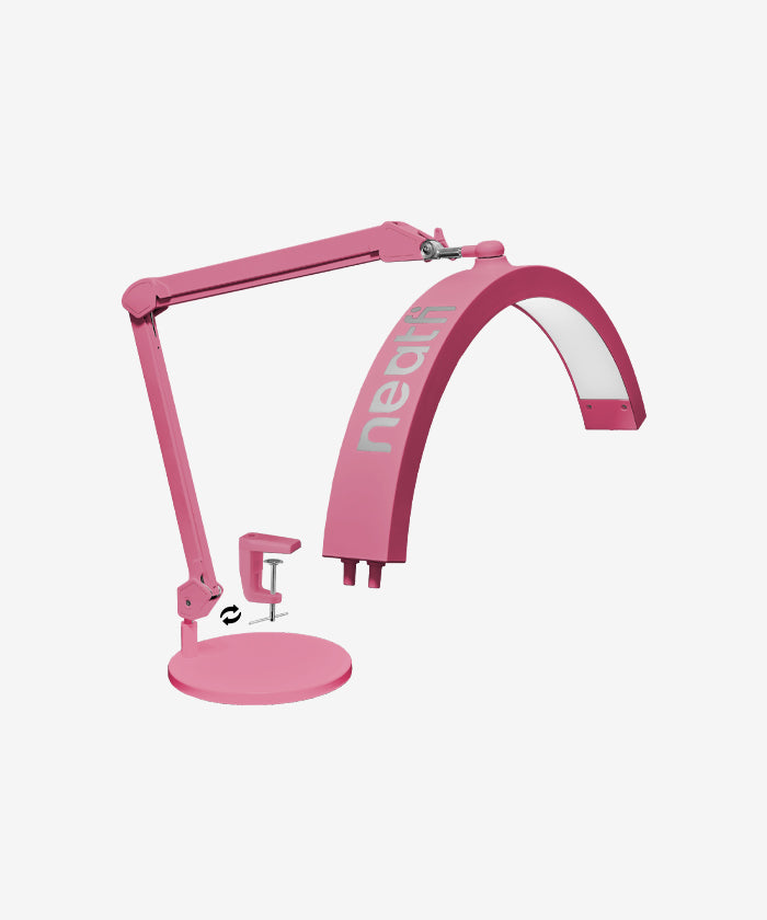 Half Moon Swing Arm Table Lamp with Base