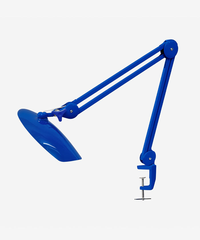 20” Wide Head LED Desk Lamp with Clamp – 2200 Lumens Task Light for Home Office & Crafts, Sapphire Blue