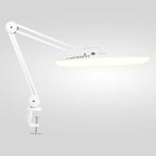 2200 Lumens LED Desk Lamp with Clamp – 20” Wide Shade, 3 Light Modes, Dimmable Task Light, White