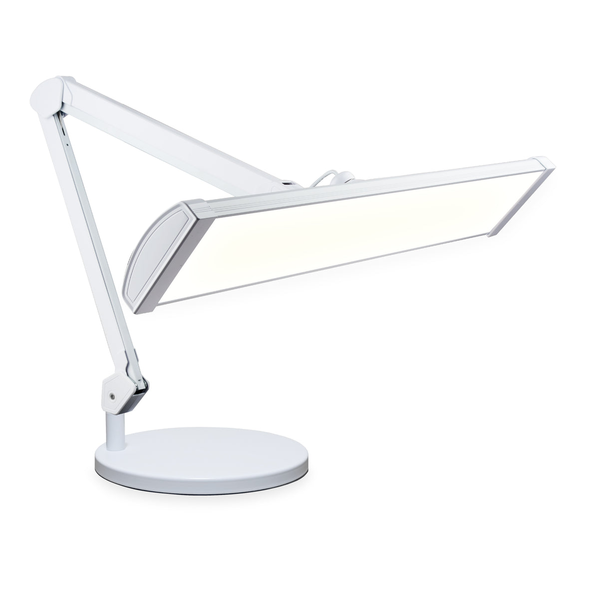 3500 Lumens LED Desk Lamp with Base – 26" Ultra-Wide, 3 Light Modes, Touch Control Light, White
