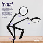 3000 Lumens Pro LED Desk Lamp, Dimmable, CRI 95, CCT, Black