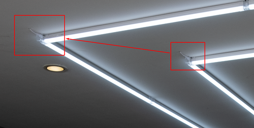 Lumière de garage à 2 rectangles - Câble d'alimentation de rechange (2 pièces)