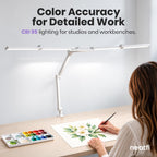 Auto-Dimming Pro LED Desk Lamp, 2450 Lumens, CRI 95, CCT, White