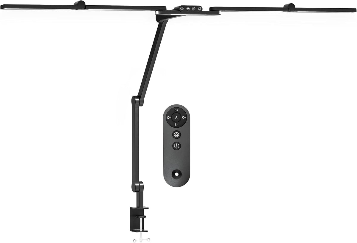 Auto-Dimming Pro LED Desk Lamp, 2450 Lumens, CRI 95, CCT, Black