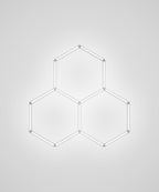 3 Hexagon 9,000 Lumens LED Ceiling Light – IP54 Rated Shop Lighting for Car Detailing, Cool White