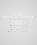 Snowflake Pattern 36,120 lumens LED Ceiling Light for Auto Shops, Salons & Gyms, Cool White