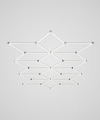 Snowflake Pattern 36,120 lumens LED Ceiling Light for Auto Shops, Salons & Gyms, Cool White