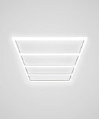 Lámpara de techo LED de 4 paneles - 31,680 lúmenes ultrabrillante para talleres automotrices, almacenes y gimnasios, blanco frío