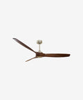60-inch Nordic Ceiling Fan with Remote – Reversible, 6 Speeds, 3 Solid Wood Blades, Downrod Mount, Light Wood