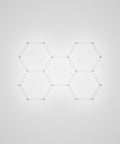 5 Hex 4,400 Lumens LED Ceiling Light – IP54 Rated Shop Lighting for Salons & AutoShops, Cool White