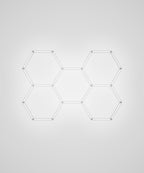 5 Hex 4,400 Lumens LED Ceiling Light – IP54 Rated Shop Lighting for Salons & AutoShops, Cool White