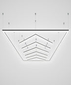 6 Arrow Shape LED Lighting with Hanging Kit