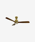 52-inch Modern Reversible Ceiling Fan with LED Light - Dark Wood