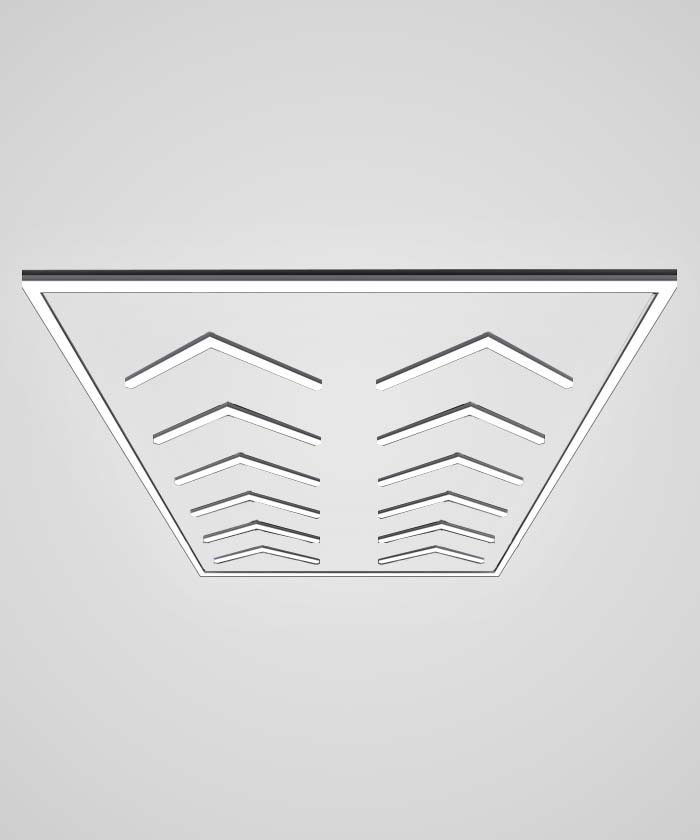 12-Arrow Shape Ultra-Bright LED Ceiling Light – 42,240 Lumens for Warehouses & Gyms