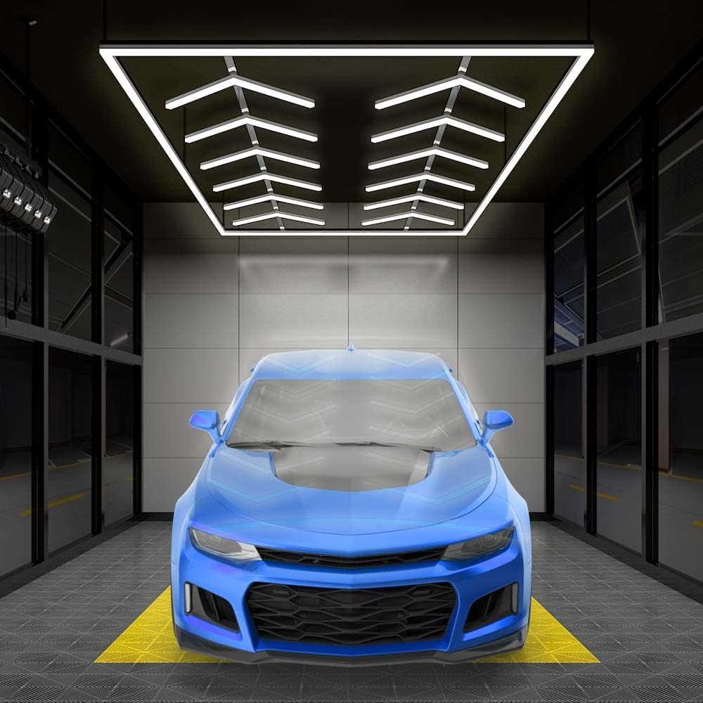 12-Arrow Shape Ultra-Bright LED Ceiling Light – 42,240 Lumens for Warehouses & Gyms