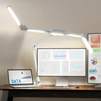 44" Pro LED Desk Lamp with Clamp – 3000 Lumens, CRI 95, Dimmable, 3 Color Modes, White