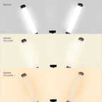 Supreme 3600 Lumens LED Light Kit with Phone Holder – Dimmable, 3-Mode Lighting, Black