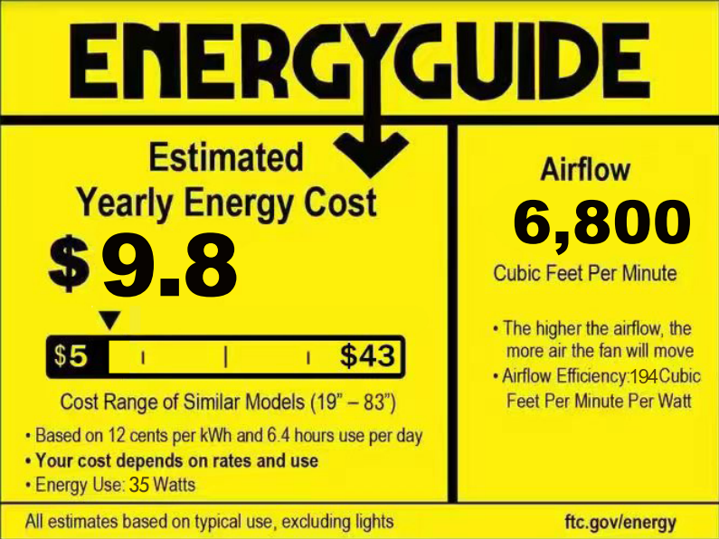 60-inch Nordic Ceiling Fan with Remote – Reversible, 6 Speeds, 3 Solid Wood Blades, Downrod Mount, Light Wood