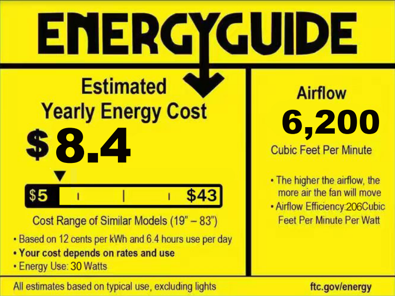 52-inch Ceiling Fan with Lights and Remote – Quiet DC Motor, 6 Speeds & 3 Color Modes, Downrod Mount, Black