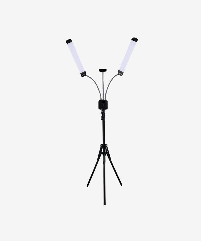 Supreme 3600 Lumens LED Light Kit with Phone Holder – Dimmable, 3-Mode Lighting, Black